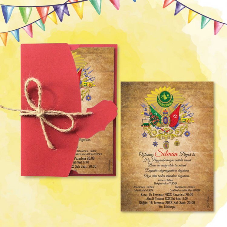Mert Sünnet Davetiye 0408 - Detay Görseli 9