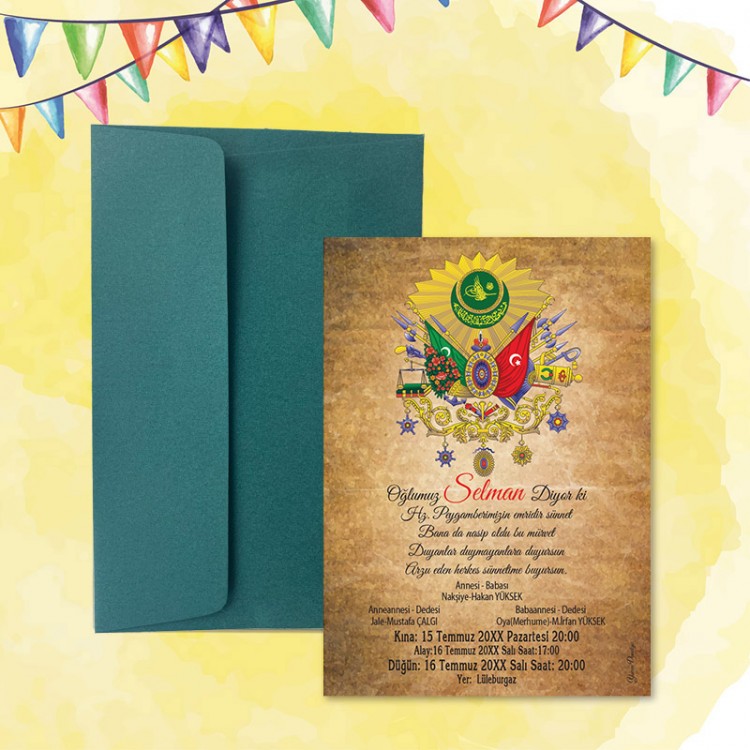 Mert Sünnet Davetiye 0408 - Detay Görseli 5