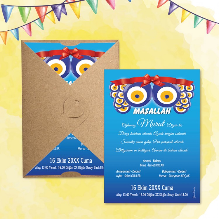 Mert Sünnet Davetiye 0417 - Detay Görseli 6
