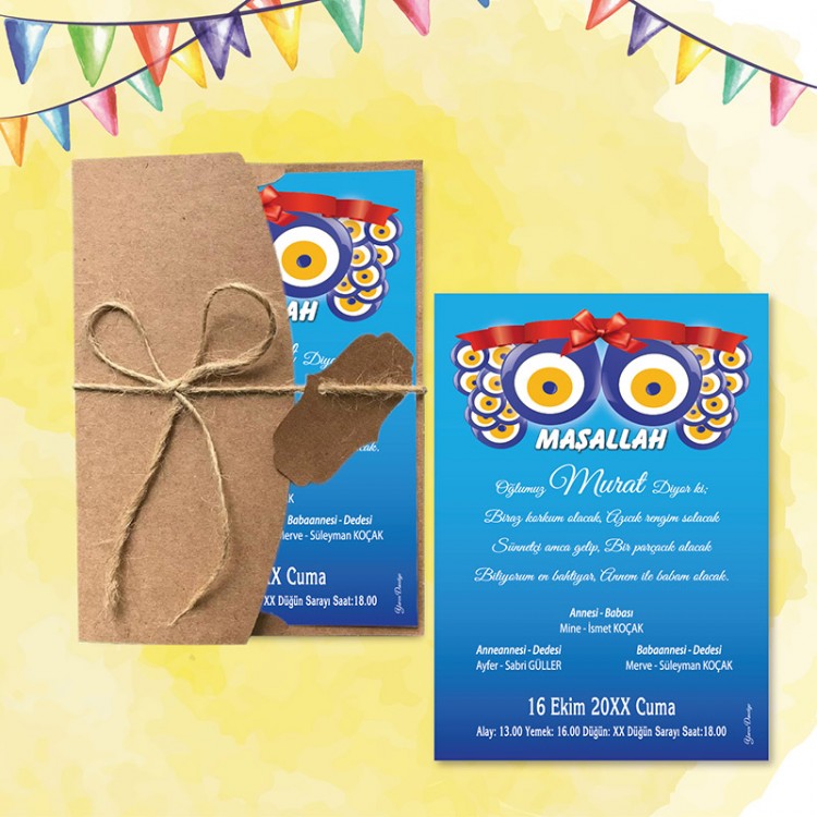 Mert Sünnet Davetiye 0417 - Detay Görseli 7