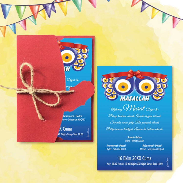 Mert Sünnet Davetiye 0417 - Detay Görseli 9