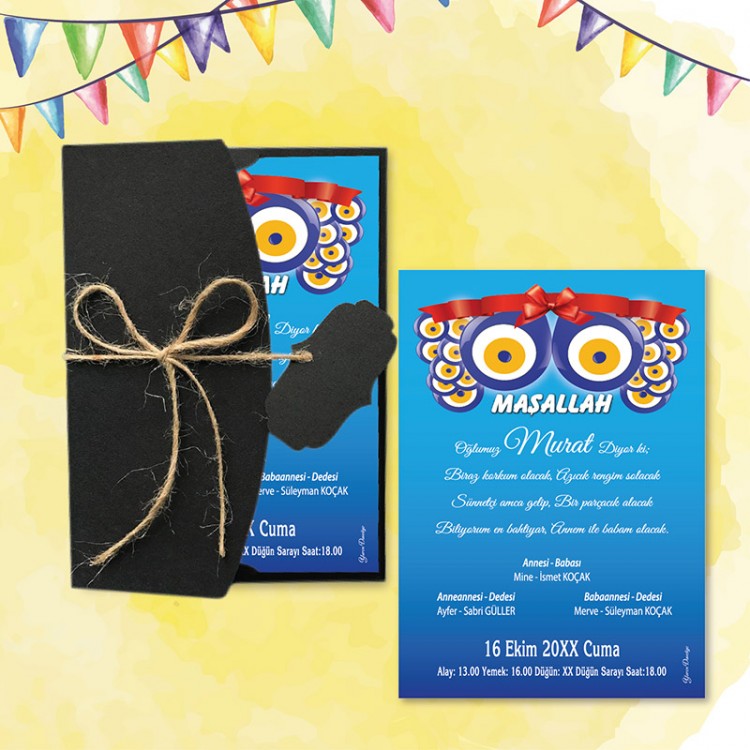 Mert Sünnet Davetiye 0417 - Detay Görseli 8