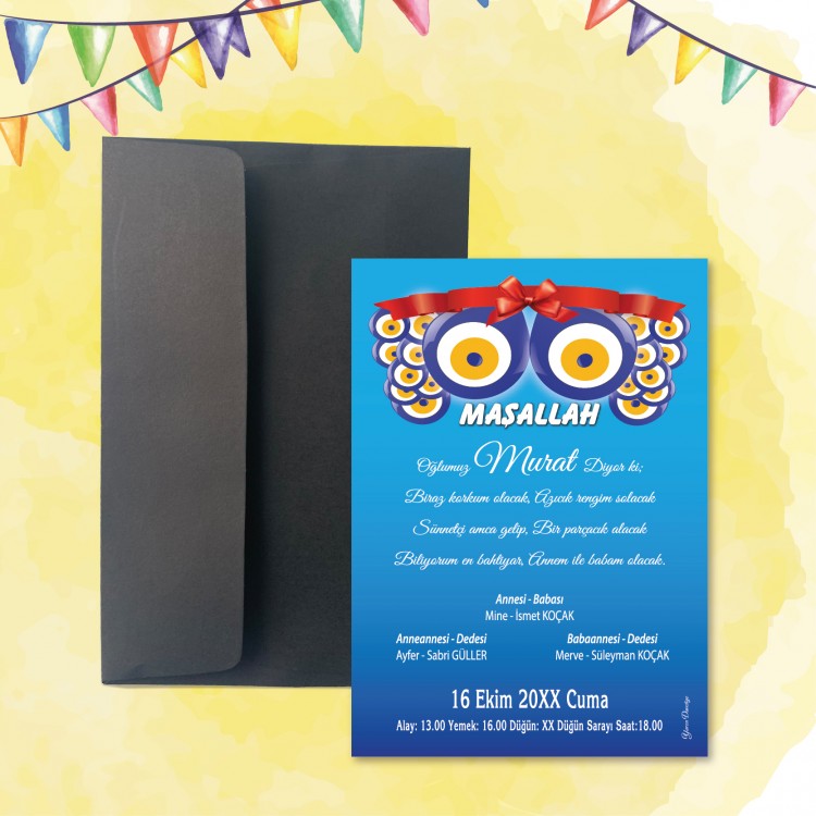 Mert Sünnet Davetiye 0417 - Detay Görseli 4