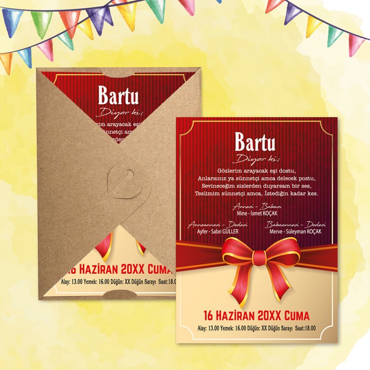 Mert Sünnet Davetiye 0745 - Detay Görseli 6