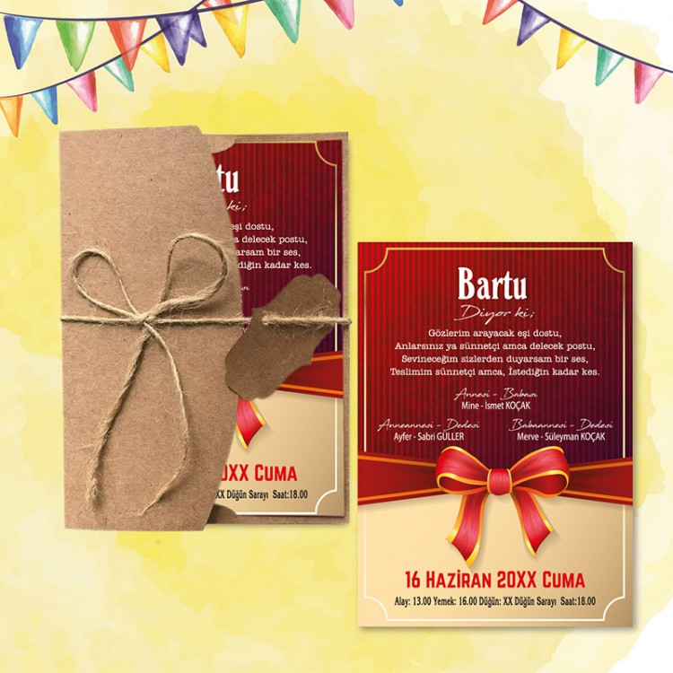 Mert Sünnet Davetiye 0745 - Detay Görseli 7