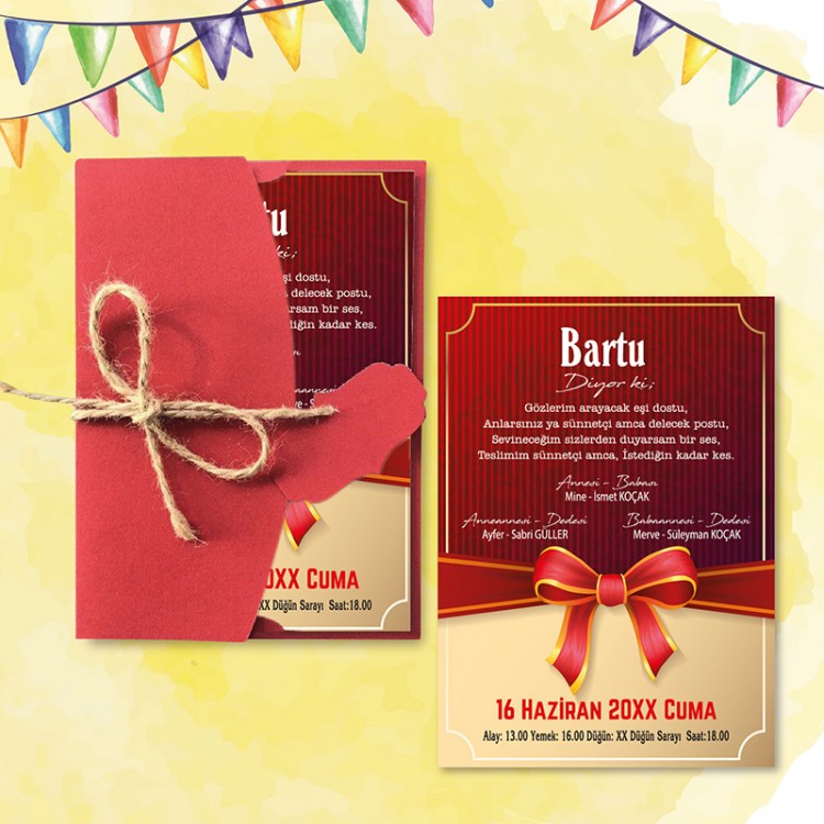 Mert Sünnet Davetiye 0745 - Detay Görseli 9