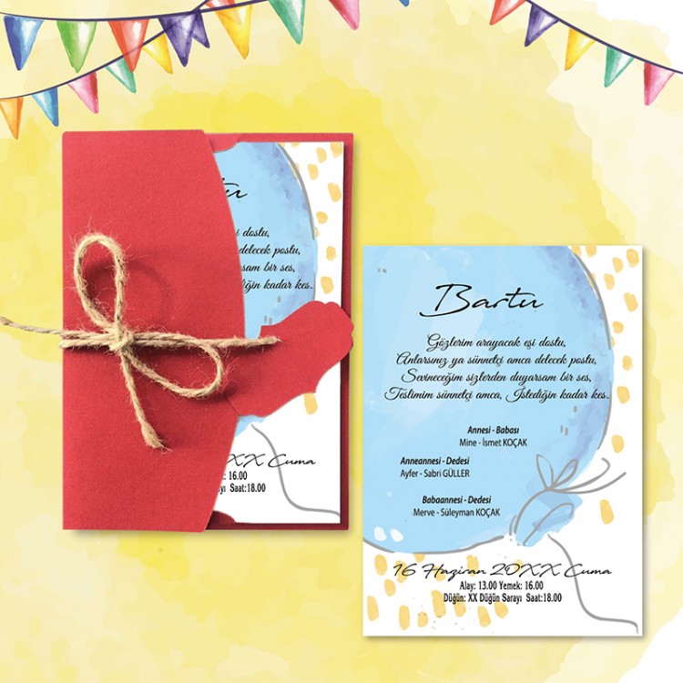 Mert Sünnet Davetiye 0780 - Detay Görseli 9