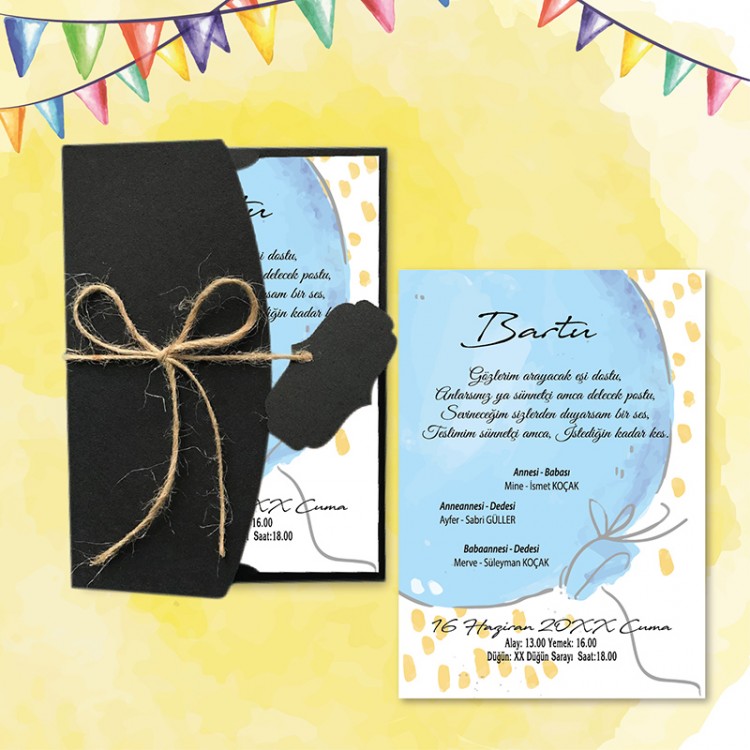 Mert Sünnet Davetiye 0780 - Detay Görseli 8