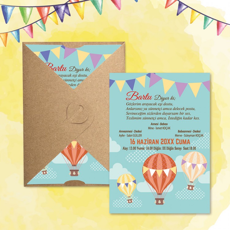 Mert Sünnet Davetiye 0823 - Detay Görseli 6