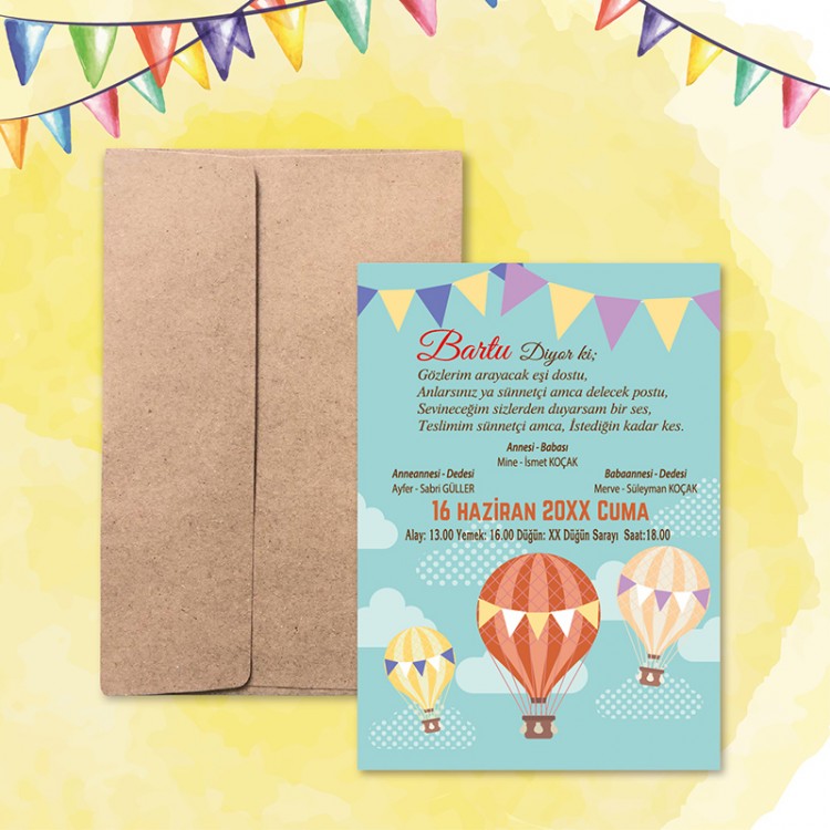 Mert Sünnet Davetiye 0823 - Detay Görseli 2