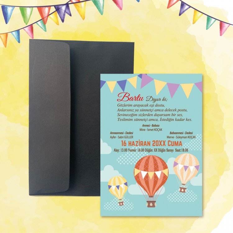 Mert Sünnet Davetiye 0823 - Detay Görseli 4