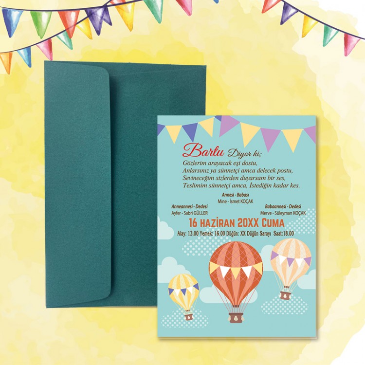 Mert Sünnet Davetiye 0823 - Detay Görseli 5