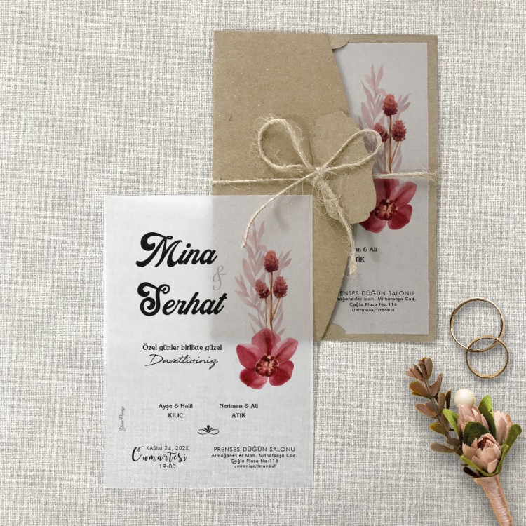 Şeffaf Davetiye 9000 - Detay Görseli 2