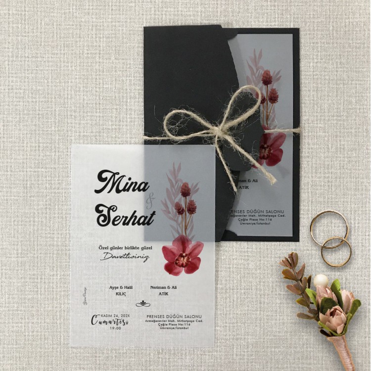 Şeffaf Davetiye 9000 - Detay Görseli 1