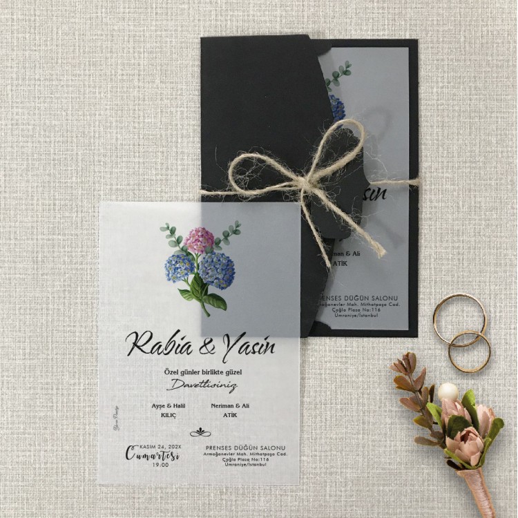 Şeffaf Davetiye 9005 - Detay Görseli 1