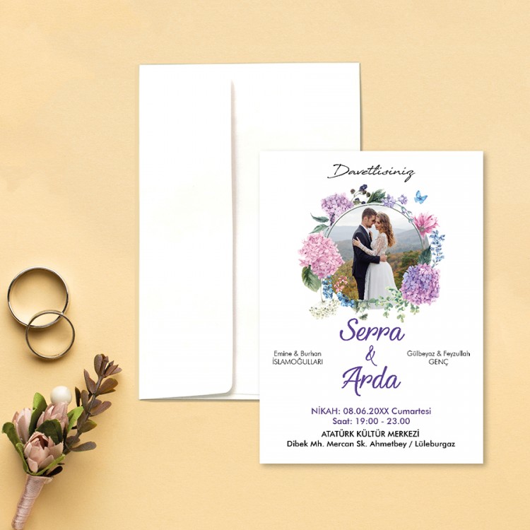 Yaren Davetiye 0140 - Fotoğraflı Davetiye Modelleri - Detay Görseli 1
