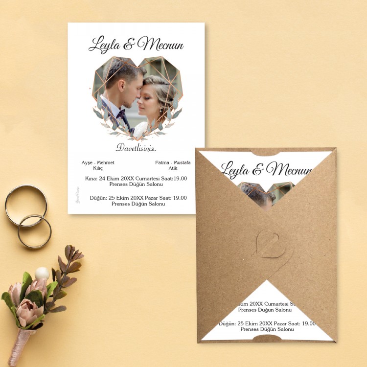 Yaren Davetiye 0123 - Fotoğraflı Davetiye Modelleri - Detay Görseli 6