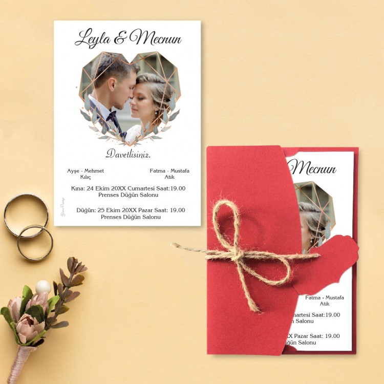 Yaren Davetiye 0123 - Fotoğraflı Davetiye Modelleri - Detay Görseli 10