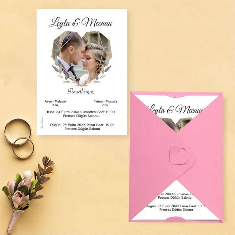 Yaren Davetiye 0123 - Fotoğraflı Davetiye Modelleri - Detay Görseli 9