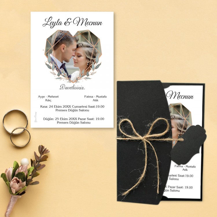 Yaren Davetiye 0123 - Fotoğraflı Davetiye Modelleri - Detay Görseli 8