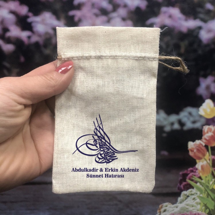 Baskılı Kese 0035 - Sünnet Hatırası Hediyelik Kese - Detay Görseli 1