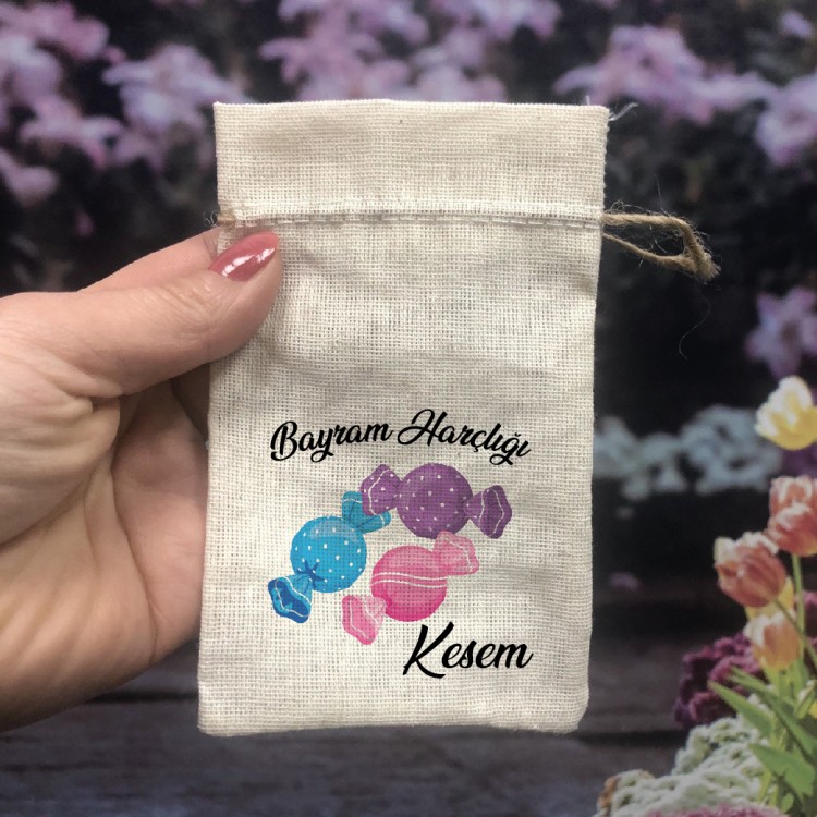 Baskılı Kese 0067 - Bayram Harçlığı Hediyelik Kesesi - Detay Görseli 1