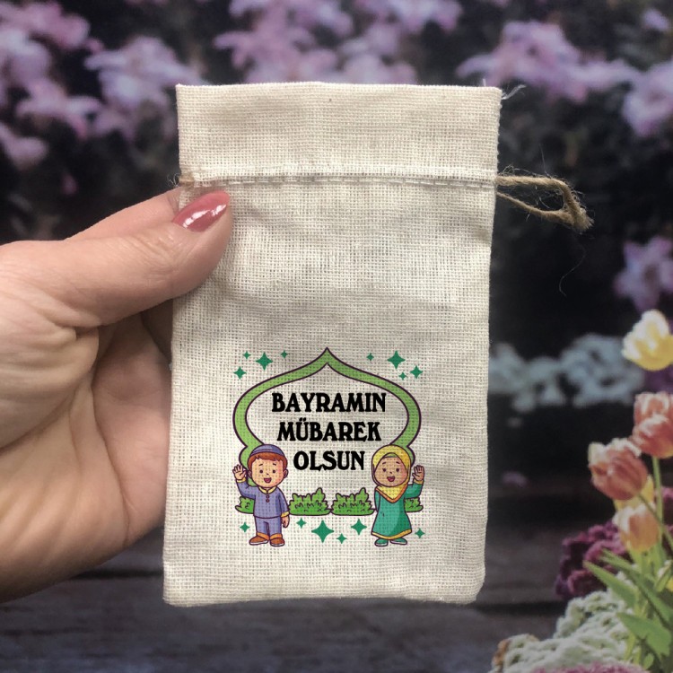 Baskılı Kese 0088 - Bayram Harçlığı Hediyelik Kesesi - Detay Görseli 1