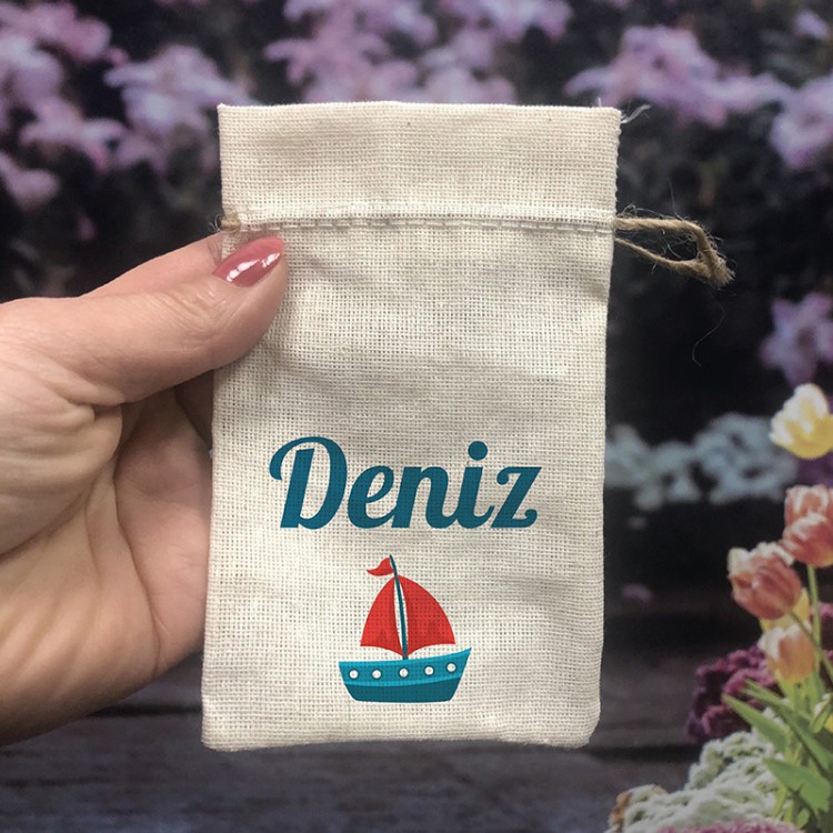 Baskılı Kese 0121 - Gemici Tasarım Hediyelik Kese - Detay Görseli 1