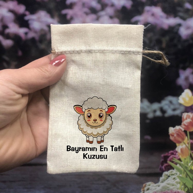 Baskılı Kese 0552 - Kurban Bayramı Hediyelik Harçlık Kesesi - Detay Görseli 1
