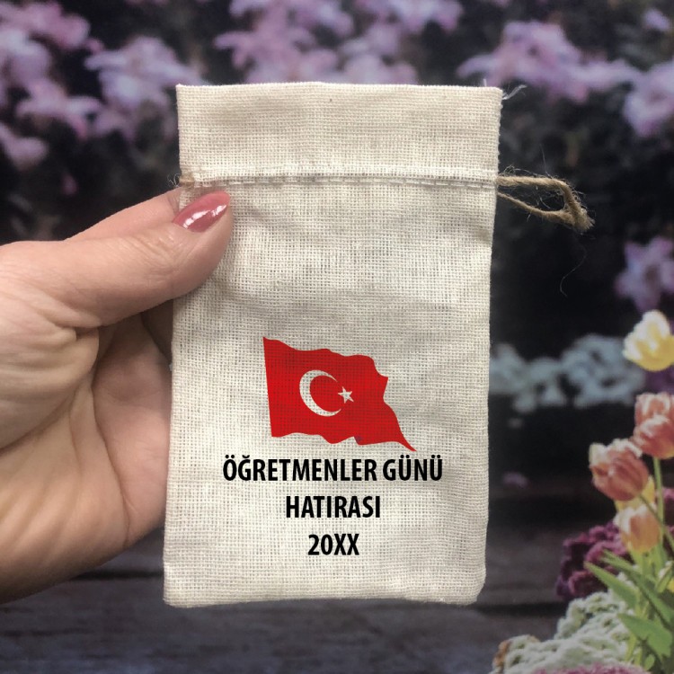 Baskılı Kese 0558 - 24 Kasım Öğretmenler Günü Hediyelik Kese - Detay Görseli 1