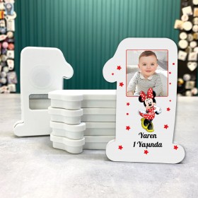 1 Yaş Magnet Açacaklı 027 - Minie Mouse Tasarım Resimli Magnet