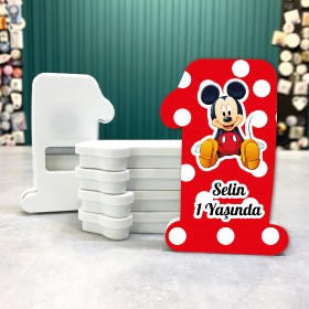 1 Yaş Magnet Açacaklı 029 - Mikey Mouse Kırmızı Magnet