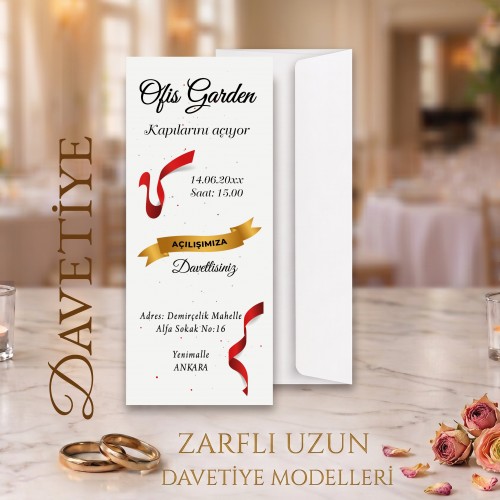 Açılış Davetiyleri Açılış Davetiyleri - Yaren Davetiye