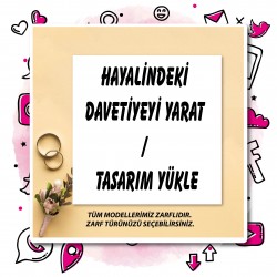 01 - Beren Kare  Davetiye Tasarla (14 x 14 cm)