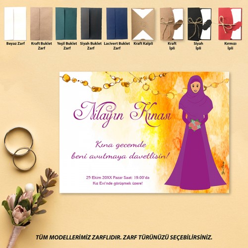 Yaren Kına Davetiye 609 Yaren Kına Davetiye 609 - Yaren Davetiye