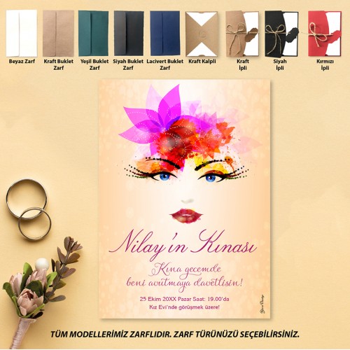 Yaren Kına Davetiye 612 - Yaren Davetiye