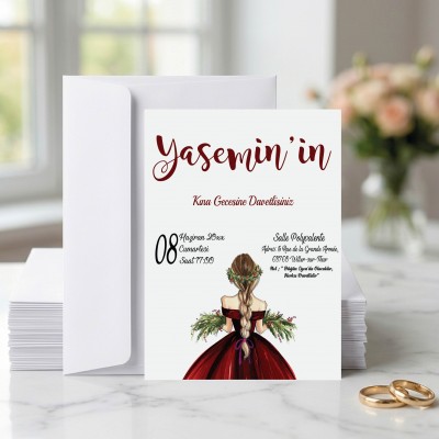 Yaren Kına Davetiye 752