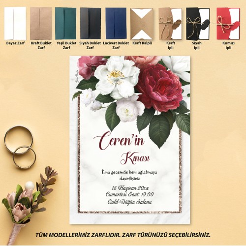 Yaren Kına Davetiye 755 - Yaren Davetiye