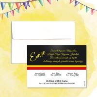 Galatasaray Tasarım Sünnet Davetiyesi İndirimli Sünnet Davetiyeleri