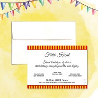 Galatasaray Tasarım Sünnet Davetiyesi