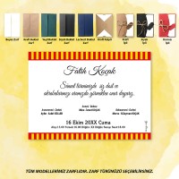 Galatasaray Tasarım Sünnet Davetiyesi