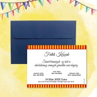 Galatasaray Tasarım Sünnet Davetiyesi