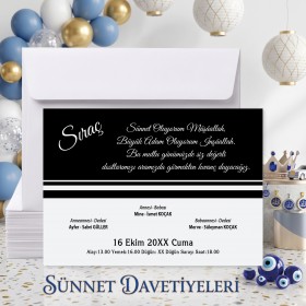 Mert Sünnet Davetiye 0320 - Taraftar Tasarım Sünnet Davetiyesi