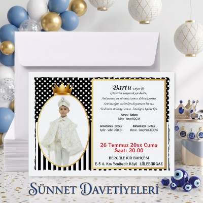 Mert Sünnet Davetiye 0326 - Resimli Sünnet Davetiyesi