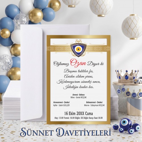 Mert Sünnet Davetiye 0410 Mert Sünnet Davetiye 0410 - Yaren Davetiye