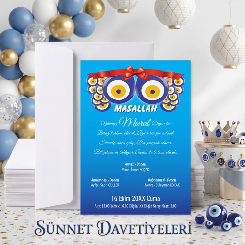 Mert Sünnet Davetiye 0417 - Yaren Davetiye