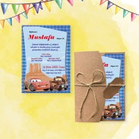 Mert Sünnet Davetiye 0706 - Araba Tasarım Sünnet Davetiyesi