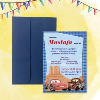 Mert Sünnet Davetiye 0706 - Araba Tasarım Sünnet Davetiyesi