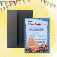 Mert Sünnet Davetiye 0706 - Araba Tasarım Sünnet Davetiyesi