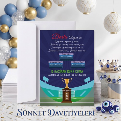 Mert Sünnet Davetiye 0714 - Yaren Davetiye